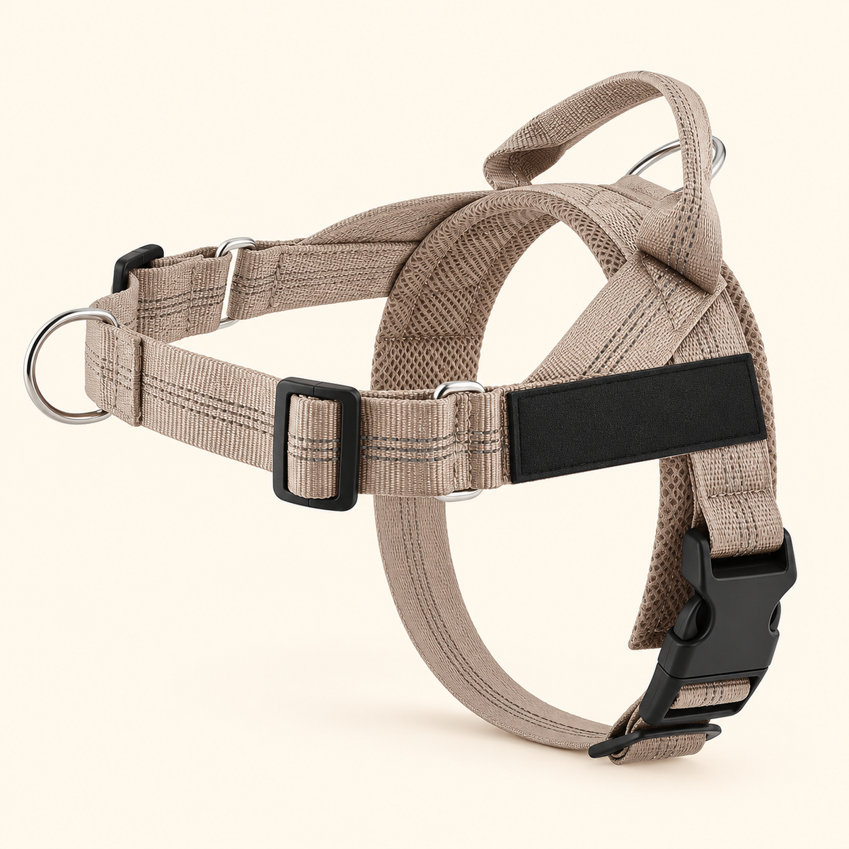 Luvly Jubbly solid-colour harness — beige