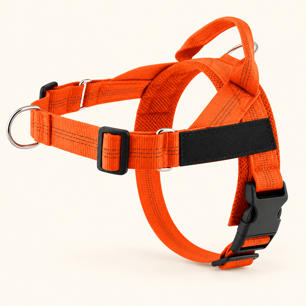 Luvly Jubbly solid-colour harness — orange