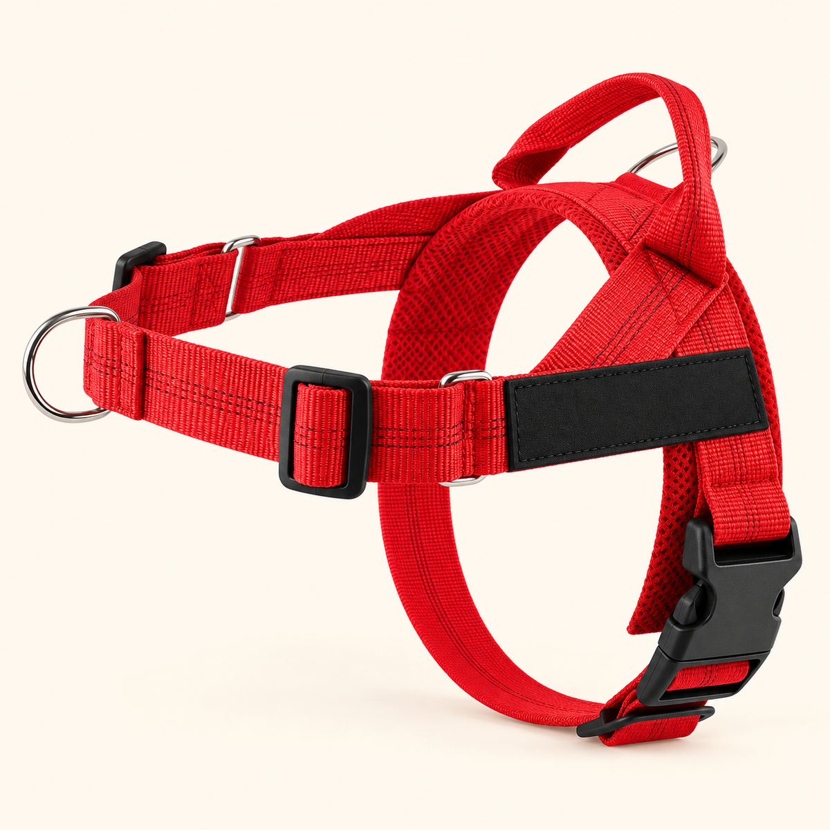 Luvly Jubbly solid-colour harness — red