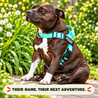 Luvly Jubbly — Dog wearing personalised no pull harness