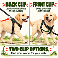 Luvly Jubbly — Front and back lead attachment comparison