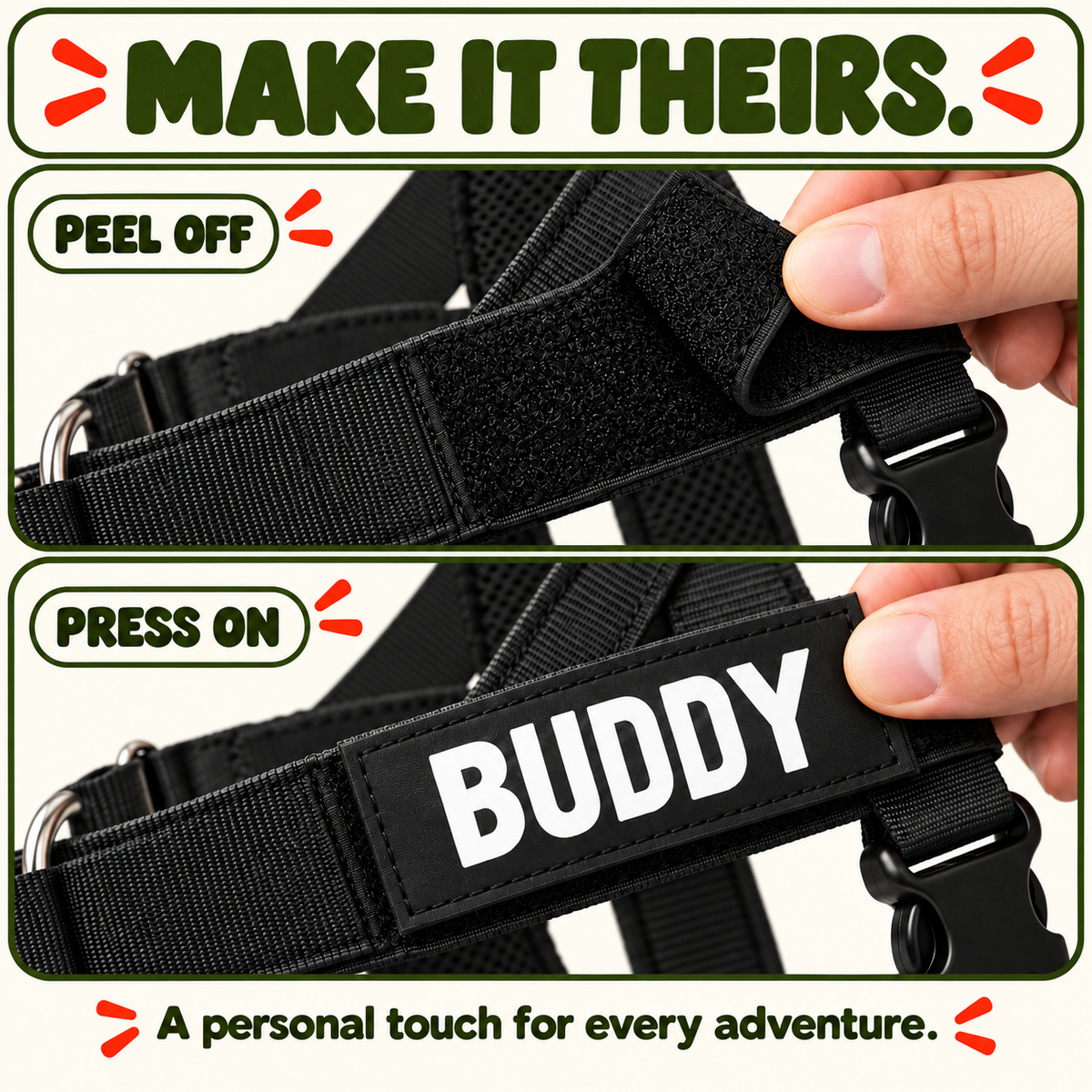 Luvly Jubbly — Personalised removable name patch